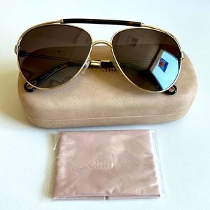 Brand new Chloe aviator polarized sunglasses